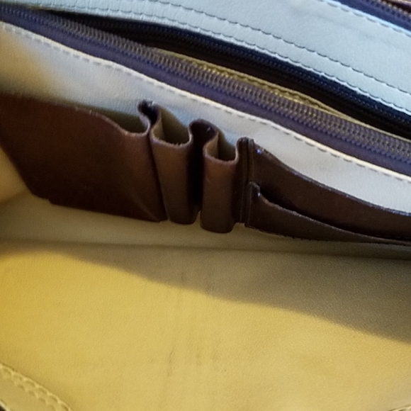 CHIARUGI Leather Hand Bag Brown Satchel  Shoulder - Picture 6 of 8